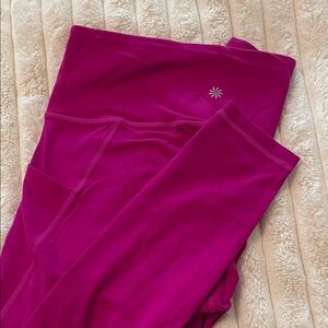 Athleta Magenta Workout Leggings